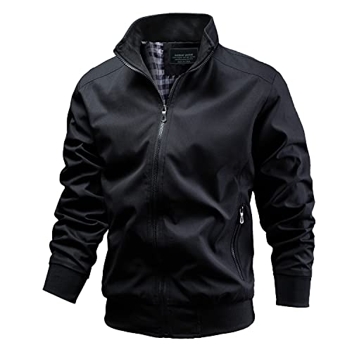 TLZC Men's Casual Jacket Outdoor Windbreaker Lightweight Softshell